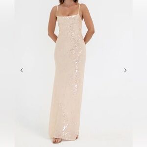 Peppermayo Sequins Maxi Slip Dress